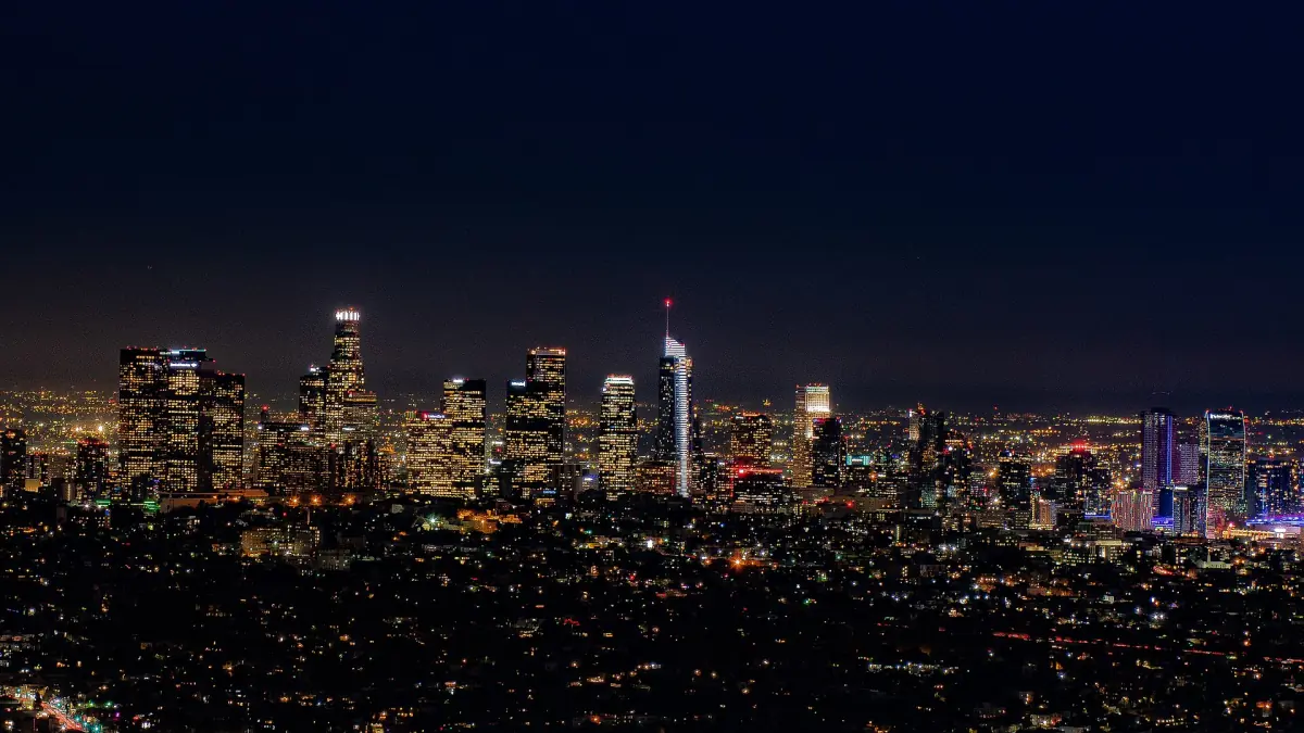 Downtown Los Angeles at night