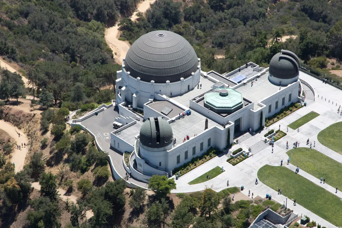 Griffith Observatory on the slope of Mount Hollywood