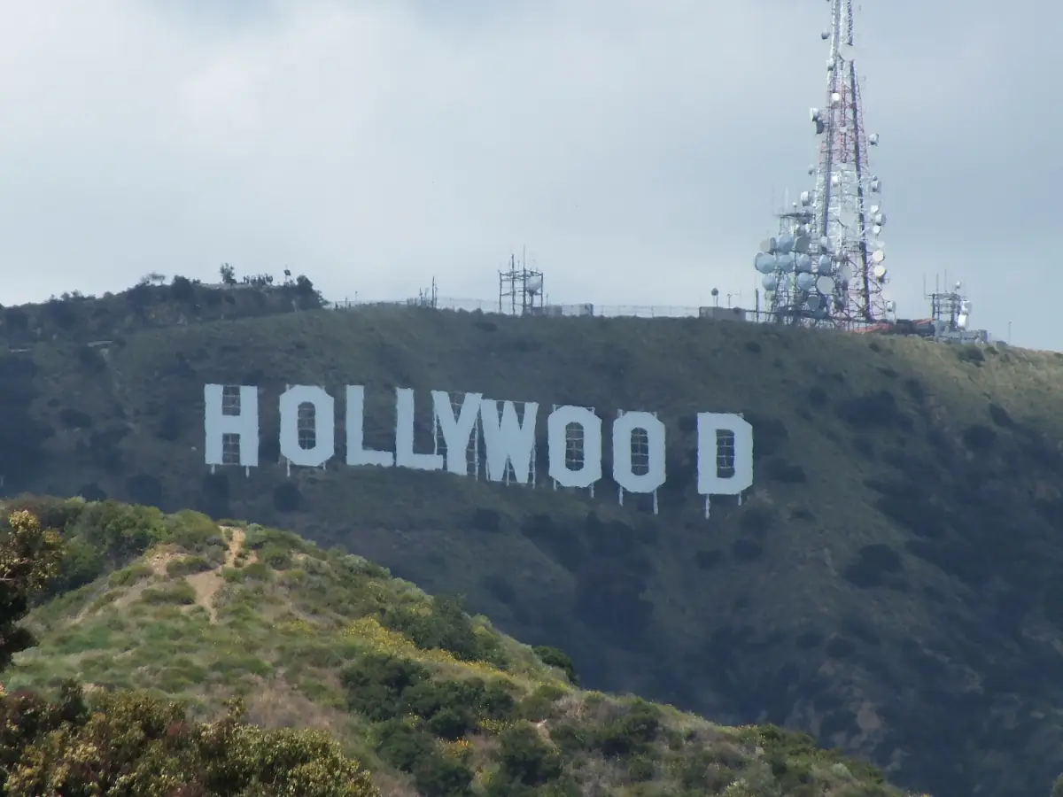 The Hollywood Sign seen from the Dolby Theatre