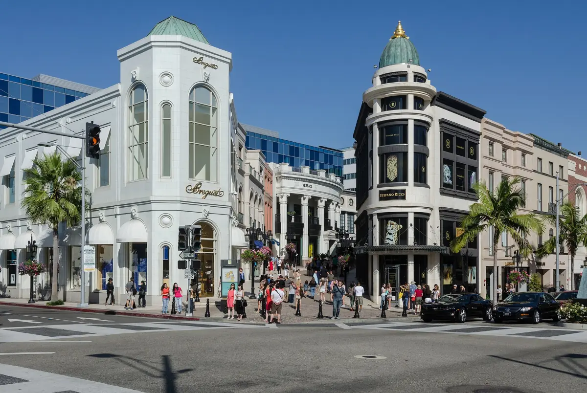 Shops on Rodeo Drive in Beverly Hills