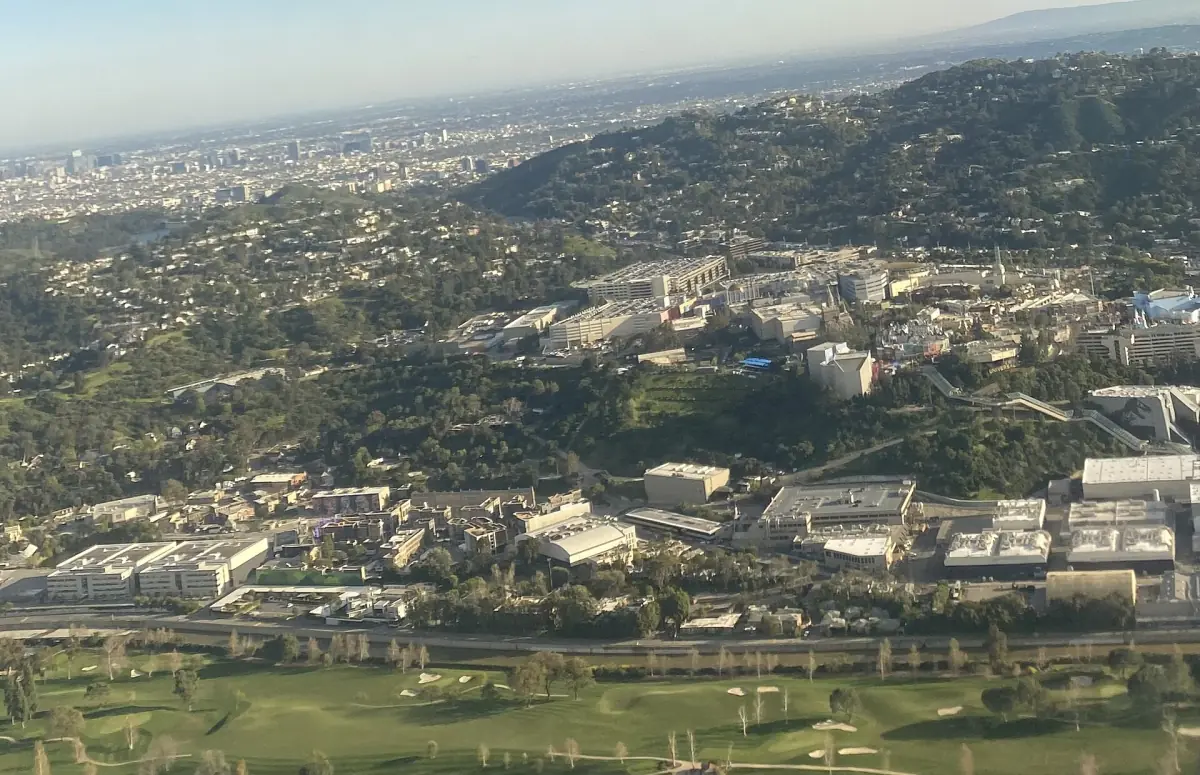 Universal Studios Hollywood from the air