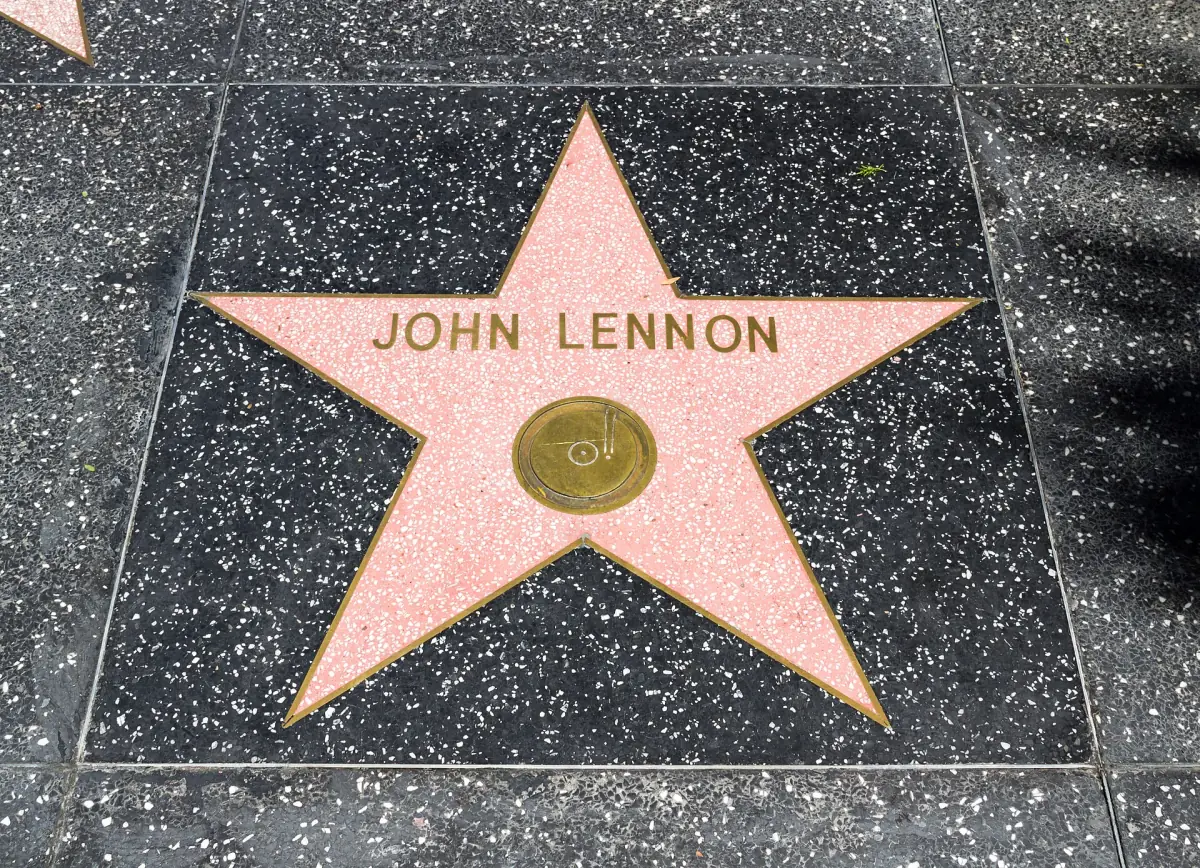 A star on the Hollywood Walk of Fame