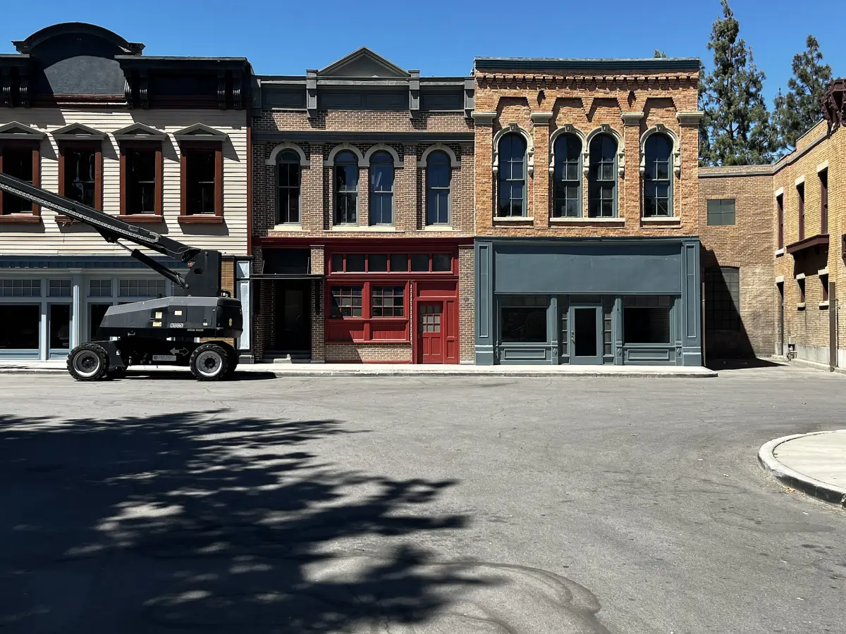 Street film sets at Warner Bros. Studios